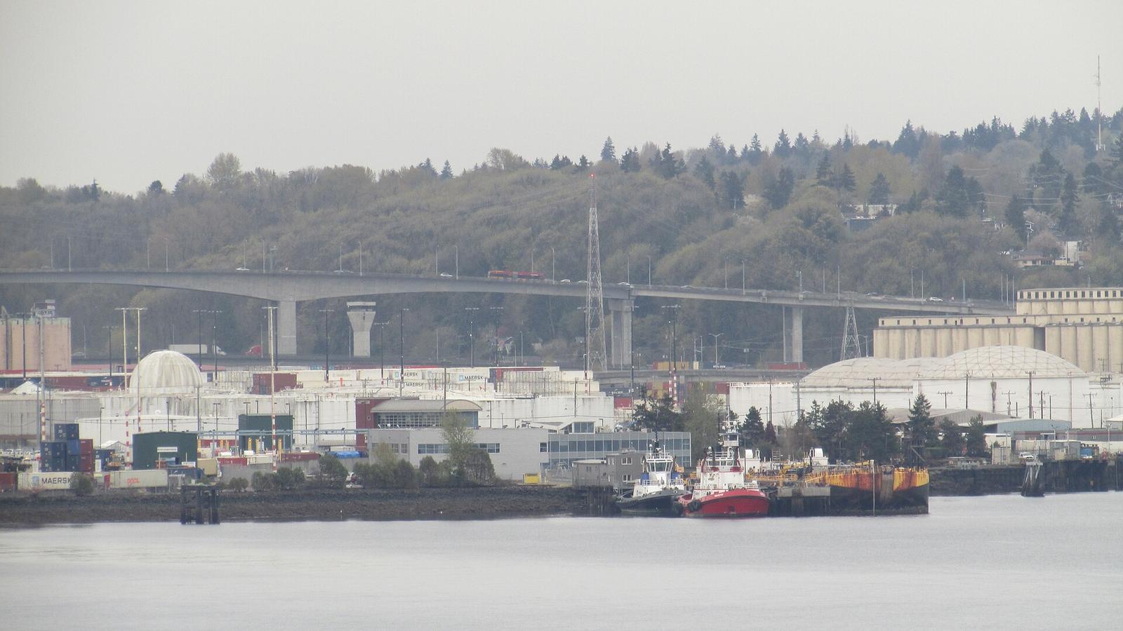 The West Seattle Bridge over the Duwamish Waterway